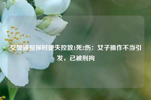交警通报保时捷失控致1死2伤：女子操作不当引发	，已被刑拘  第1张